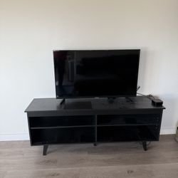 Wayfair Mid-Century Modern TV Stand – 59” Wide (TV Not Included)