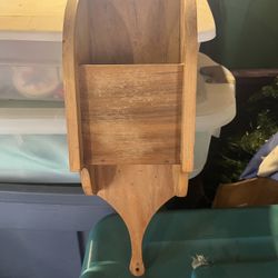 wooden mail holder 