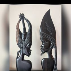 2 Royal African Sculptures 