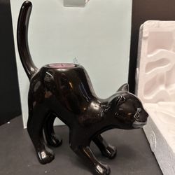 PartyLite Black Cat Tea Light Candle Holder