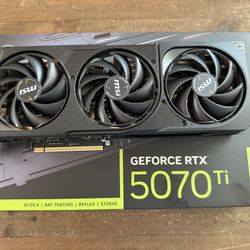 MSI Shadow Nvidia RTX 5070ti GPU