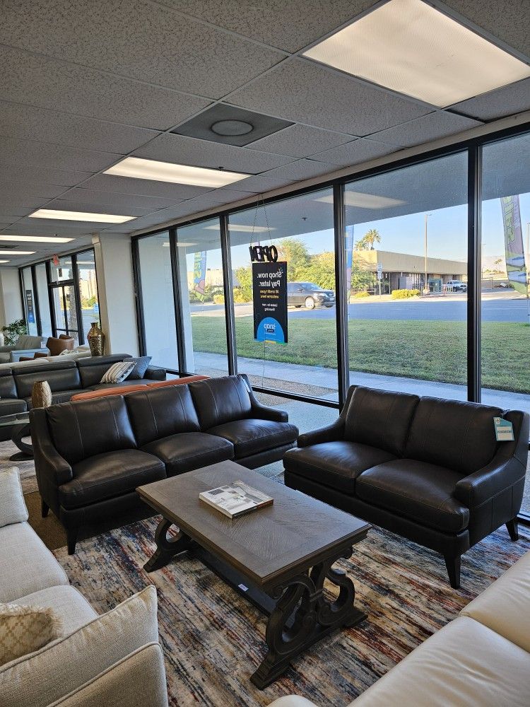 100% Leather Sofa - Collyn