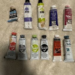 Oil paints - mix of "Grumbacher Pre-tested" and "Shiva Signature" permanent artist oil color tubes