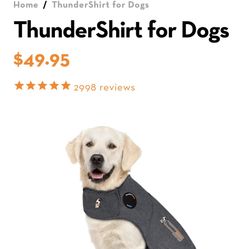 Thunder Shirt For Dogs Medium To Large Dogs