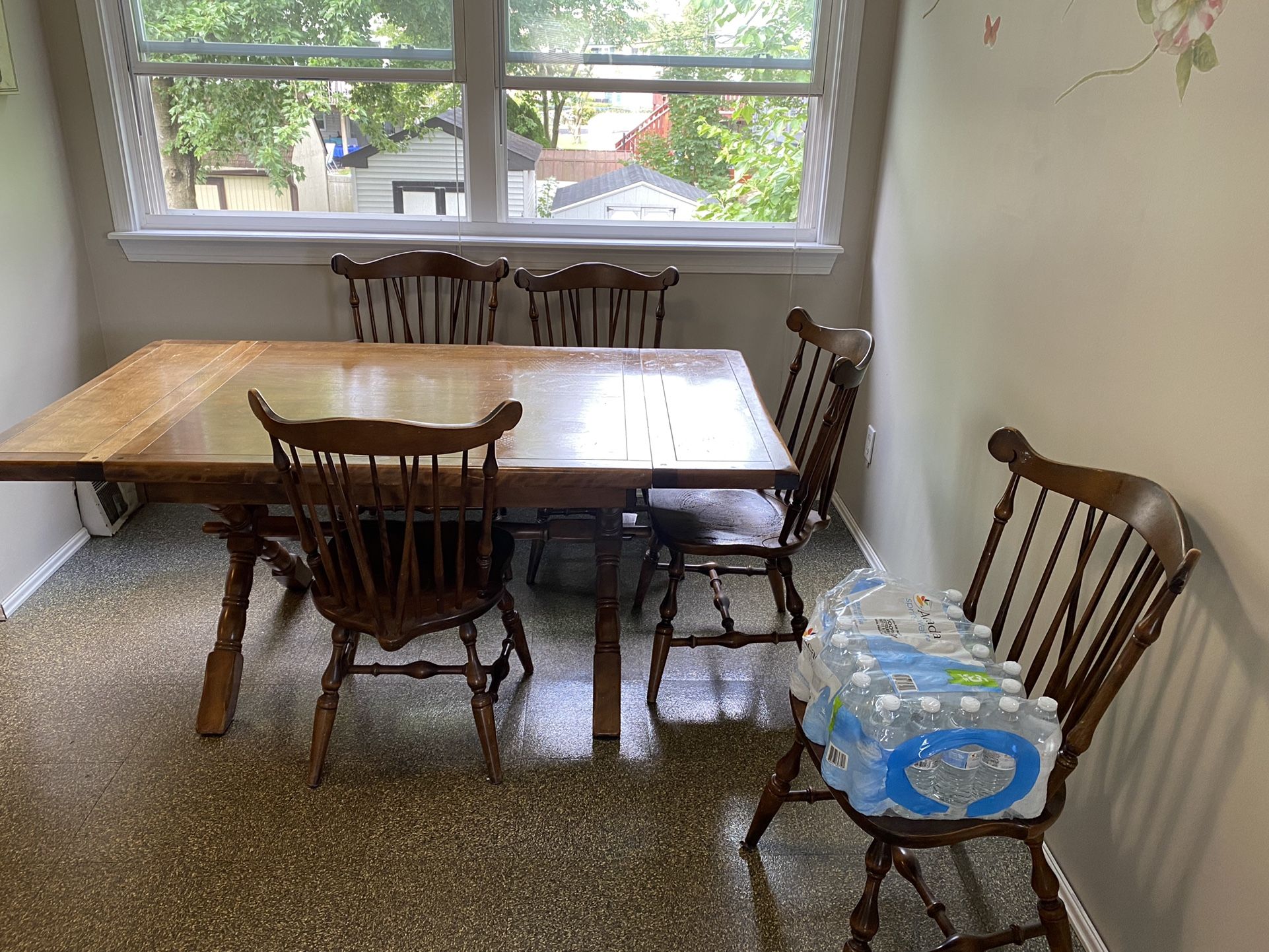 Solid Maple Table And Chairs