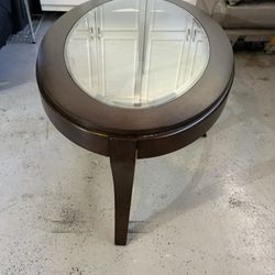 Glass & Wood Coffee Table