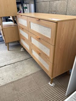 Newly assembled 6-drawer dresser