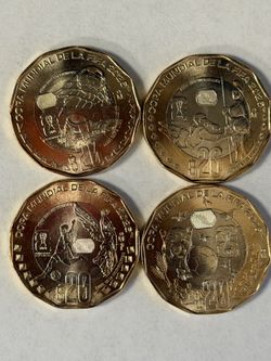 Mexican coins 20 pesos fifa 2026