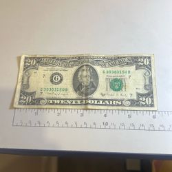 1988 Series A 20 Dollar Bill 
