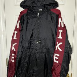 Vintage Nike Windbreaker Black Maroon