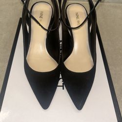 Women’s Nine West Heels Size 6 Black Shoes (NEW)