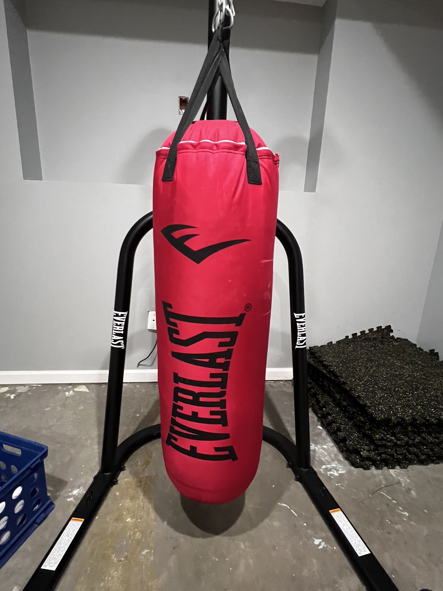 Punching Bag With Gloves