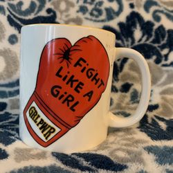 fight like a girl coffee mug