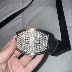 Harley Davidson Bling Buckle And Belt