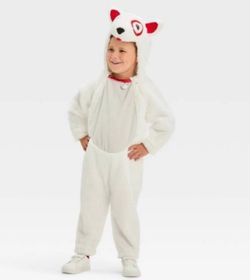Hyde & EEK! Boutique White Bullseye Target Dog Kids Costume 2T - 3T NEW Halloween costume