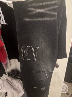Amiri Black Studded Denim Jeans