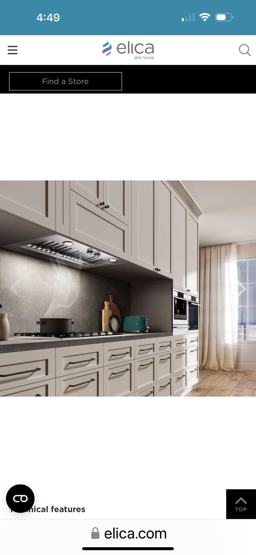 Elica Hood Vent BRAND NEW