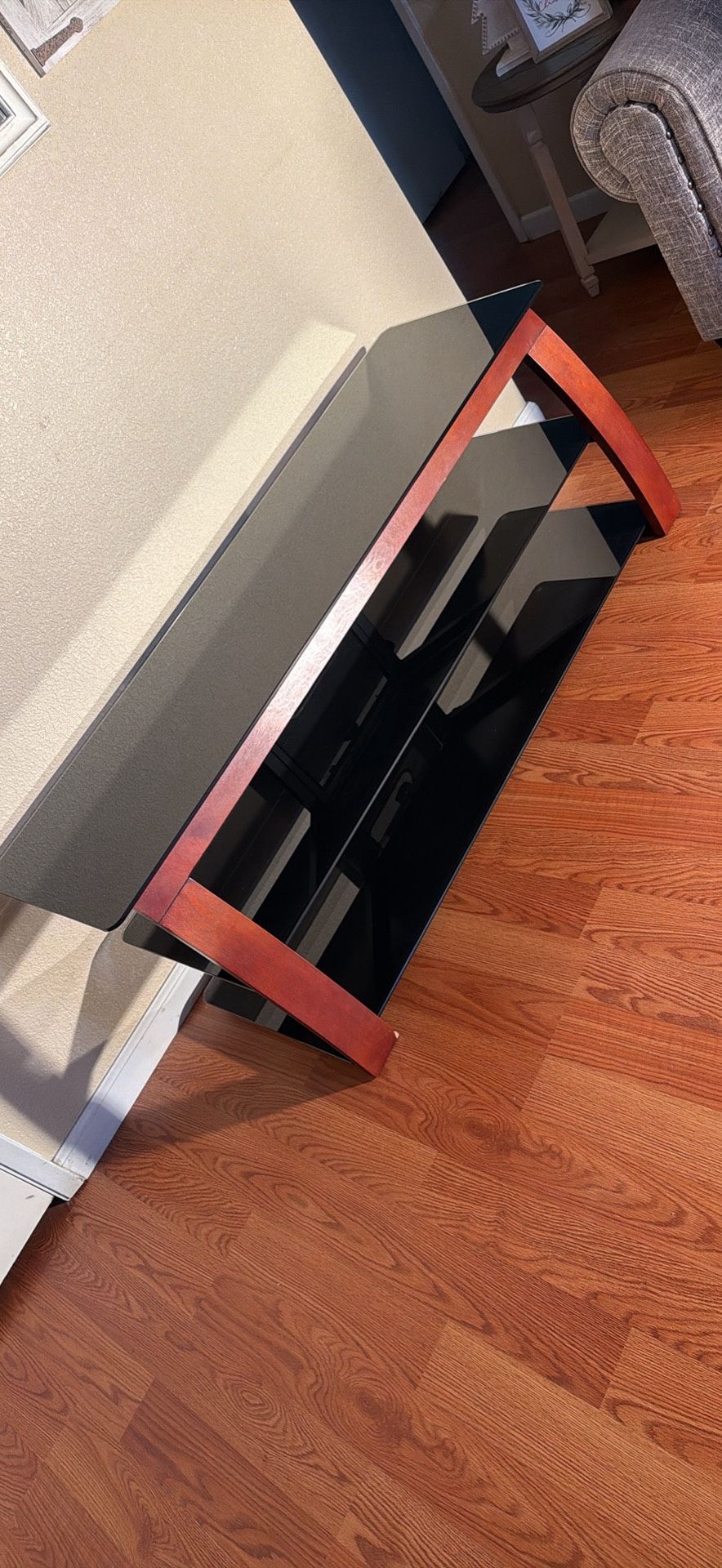 Glass TV Stand 56 In