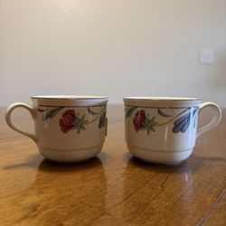 vintage Lenox "Poppies on Blue" Chinastone teacups or mugs