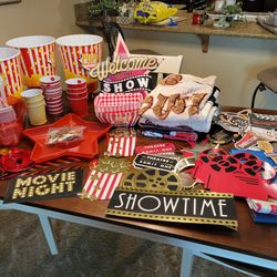 Movie Night Themed Party Decoration Lot