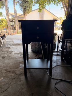 Black nightstand