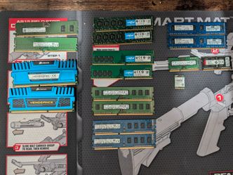 Various Ram memory modules and Wifi Card