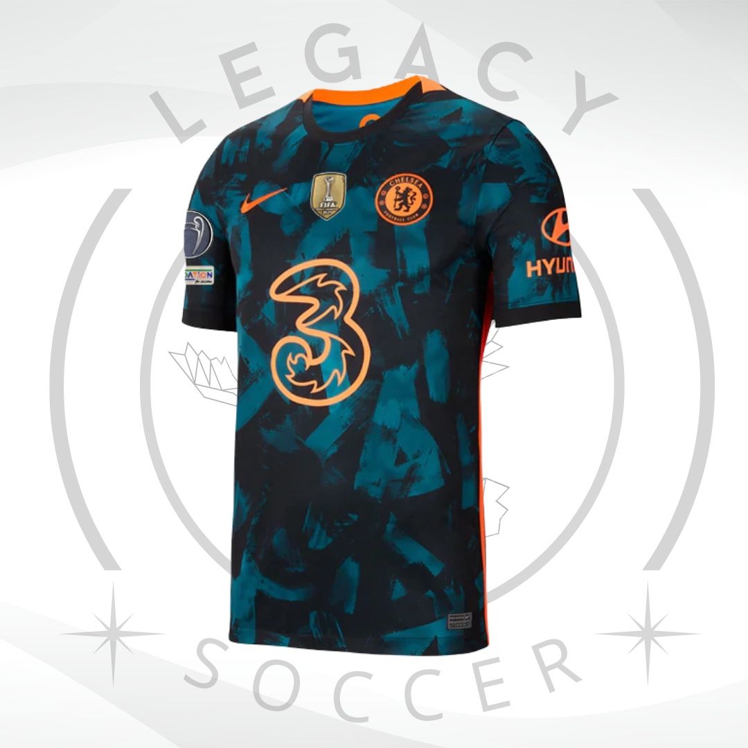 CHELSEA 3RD JERSEY W/ CHAMPIONS LEAGUE PATCHES 21/22 Havertz #29
