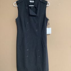 Calvin Klein Charcoal Dress New Size 8