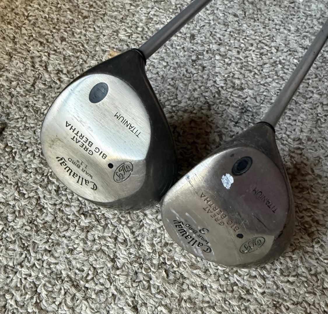 Callaway Great Big Bertha War Bird Driver and Fairway Wood Set