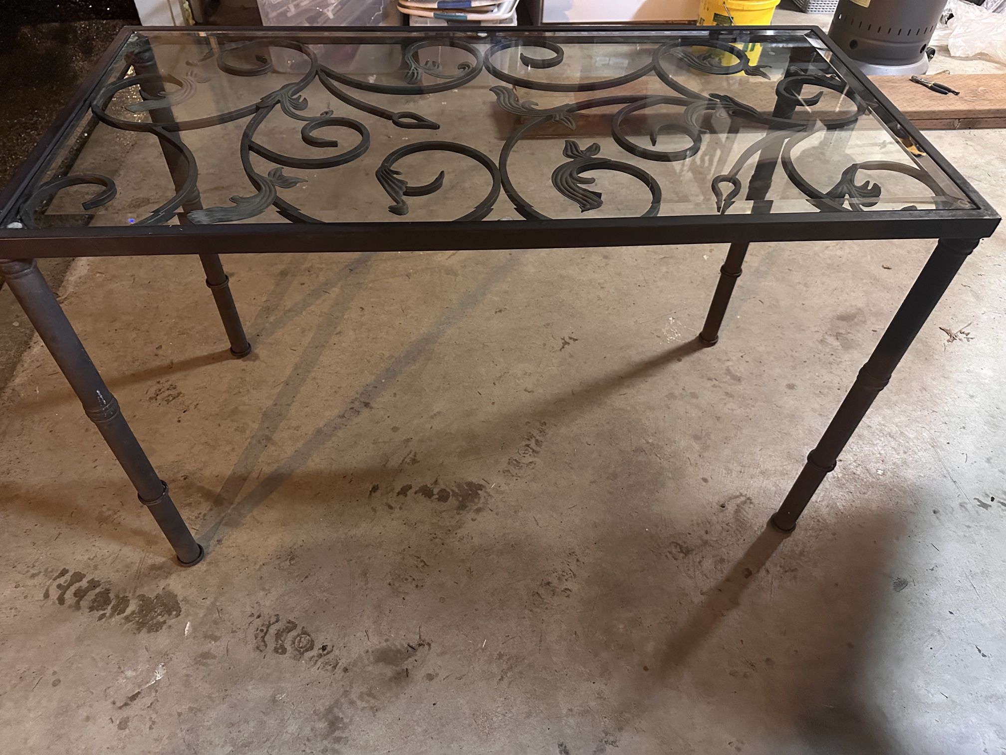 Wrought Iron sofa Table