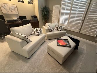 Sofa Chairs and Ottoman