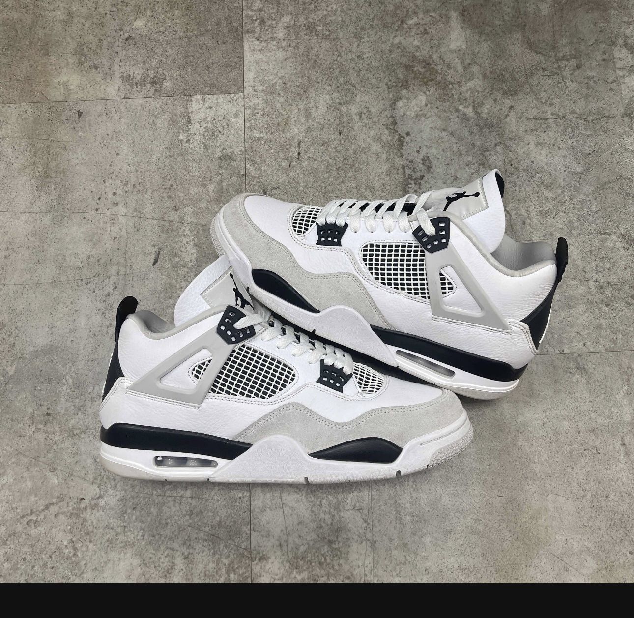 Jordan 4 Military Black-Size 12-Pre Owned-No Box