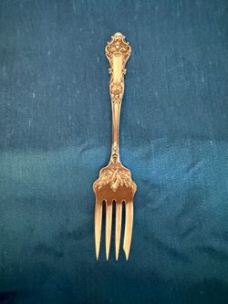 GORGEOUS! CHARTER OAK Roger Bros Meat or Serving Fork 1906 Silverplate