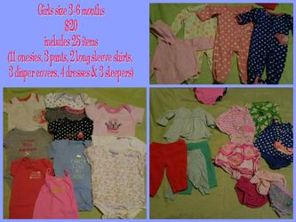 Lot of 25 items BABY Girls size 3-6 months