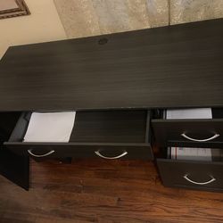 Black desk