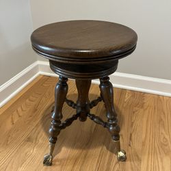 Antique Victorian Piano Stool