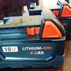 Milwaukee 18v Lithium-ion 6.0 Ah Replacement Batteries