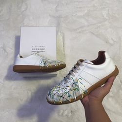 Maison Margiela White Splatter Gats