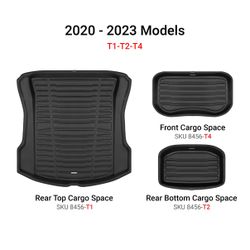 TUXMATS 2020-2023 Model 3 Trunk Mats