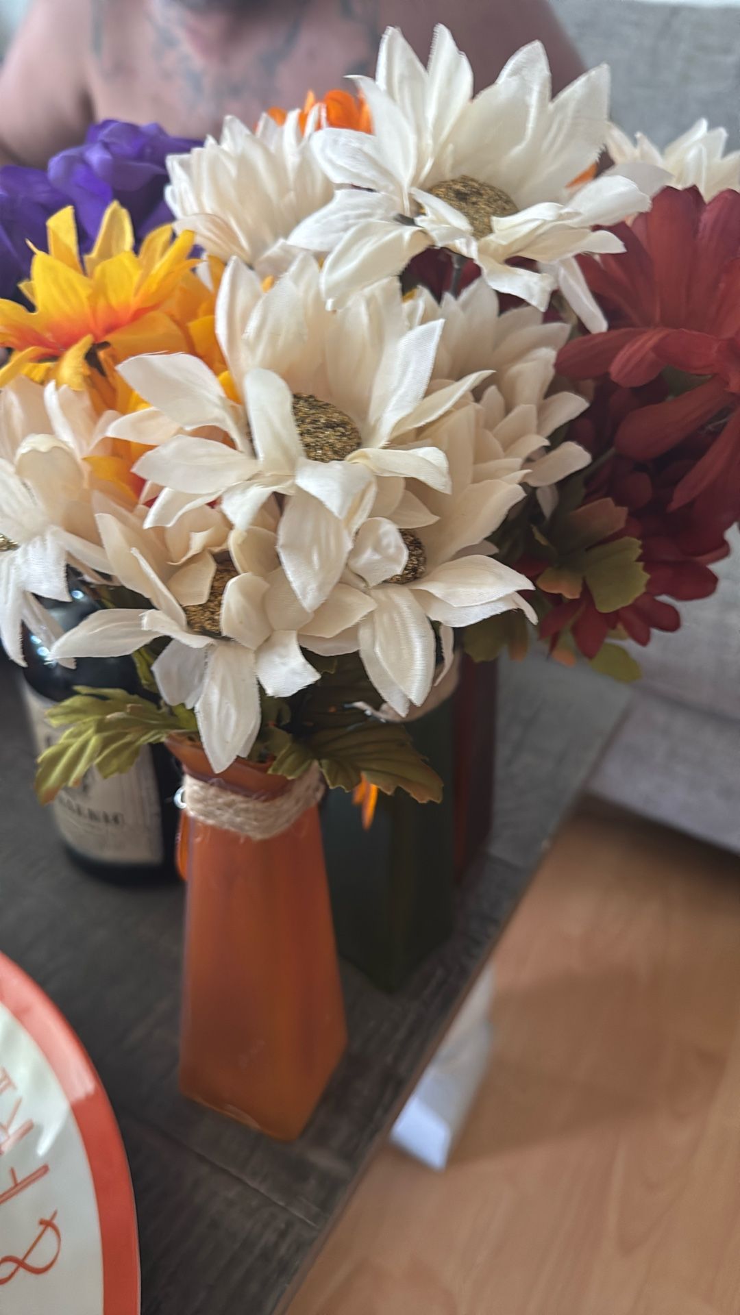 Fake Flowers With Vase