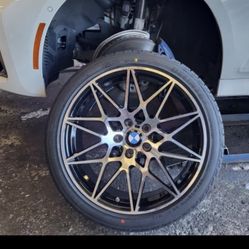 Bmw 3/4:5 ser 19” 5x112 New Body Bmws New Competition Styie Rims Tires Sets Staggered