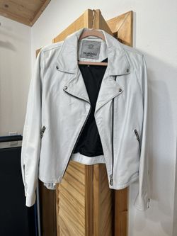 White Handcrafted Genuine Italian Leather Jacket