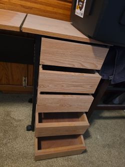 Sewing Machine desk / table fold down 5 drawers