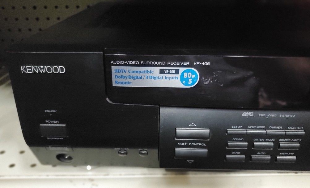 Kenwood VR-405 Receiver AV Amplifier Dolby Digital Surround 