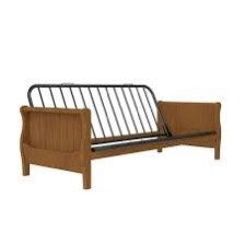 Futon wooden metal frame