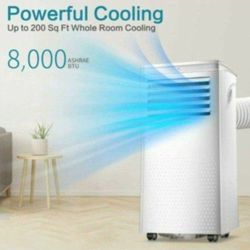 Portable Air Conditioners 8,000 BTU,Cooling, Dehumidifier & Fan 3-in-1,Air Conditioner Portable with Remote Control, Quiet AC Unit for Room/Office

