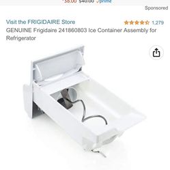 Frigidaire 24 Ice Container Assembly For Refrigerator 