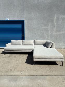West Elm Andes Couch with Ottoman 🛻Delivery Available🛻