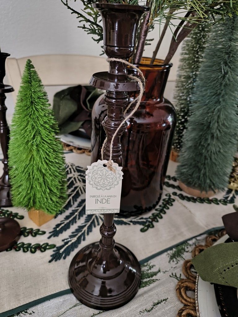 Dark Brown Candle Stick Holder 🕯️