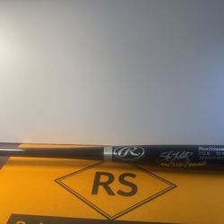 Tino Martinez Autographed Black Rawlings Big Stick 1996 WS Champs